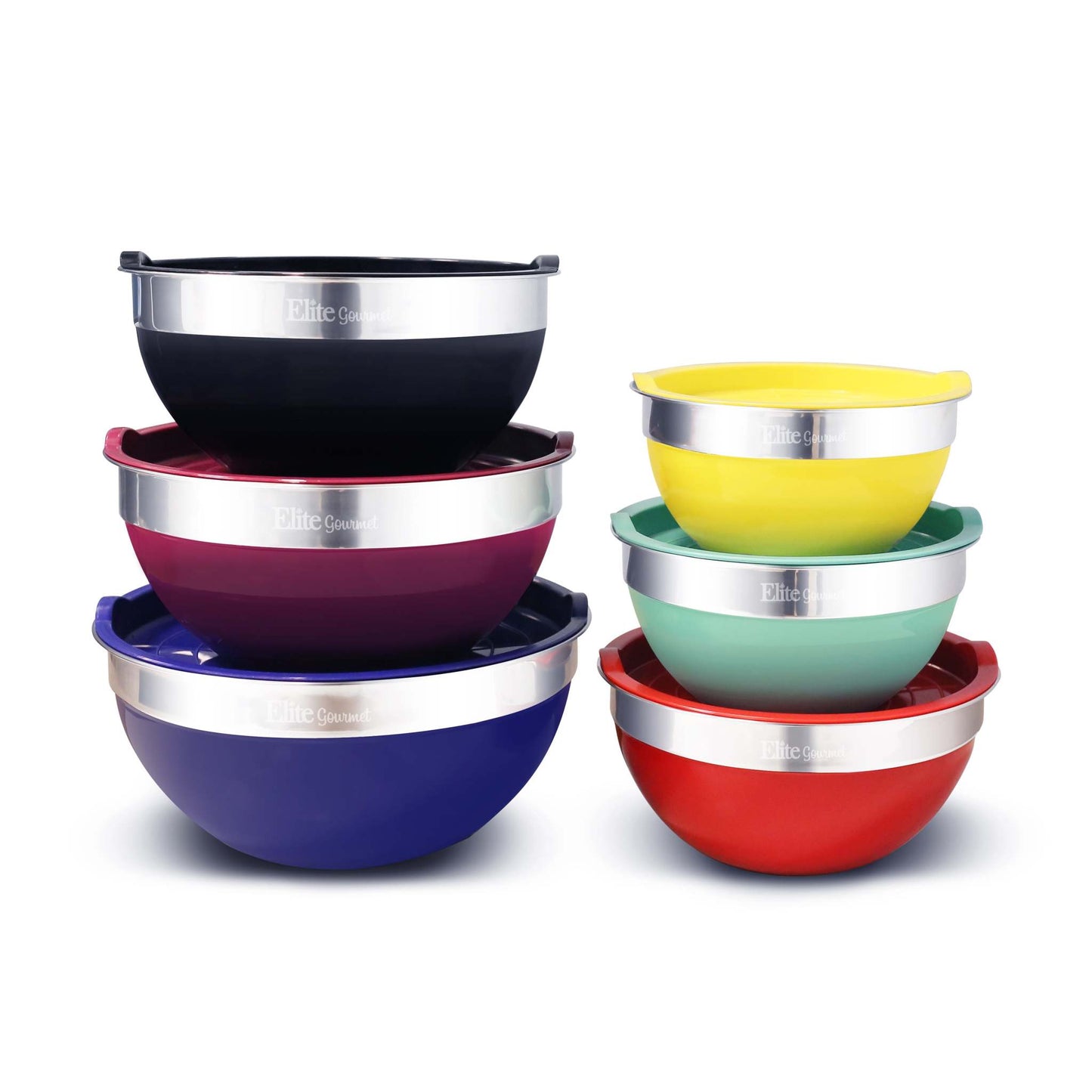 12PC MULTICOLORED MIXING BOWL SET