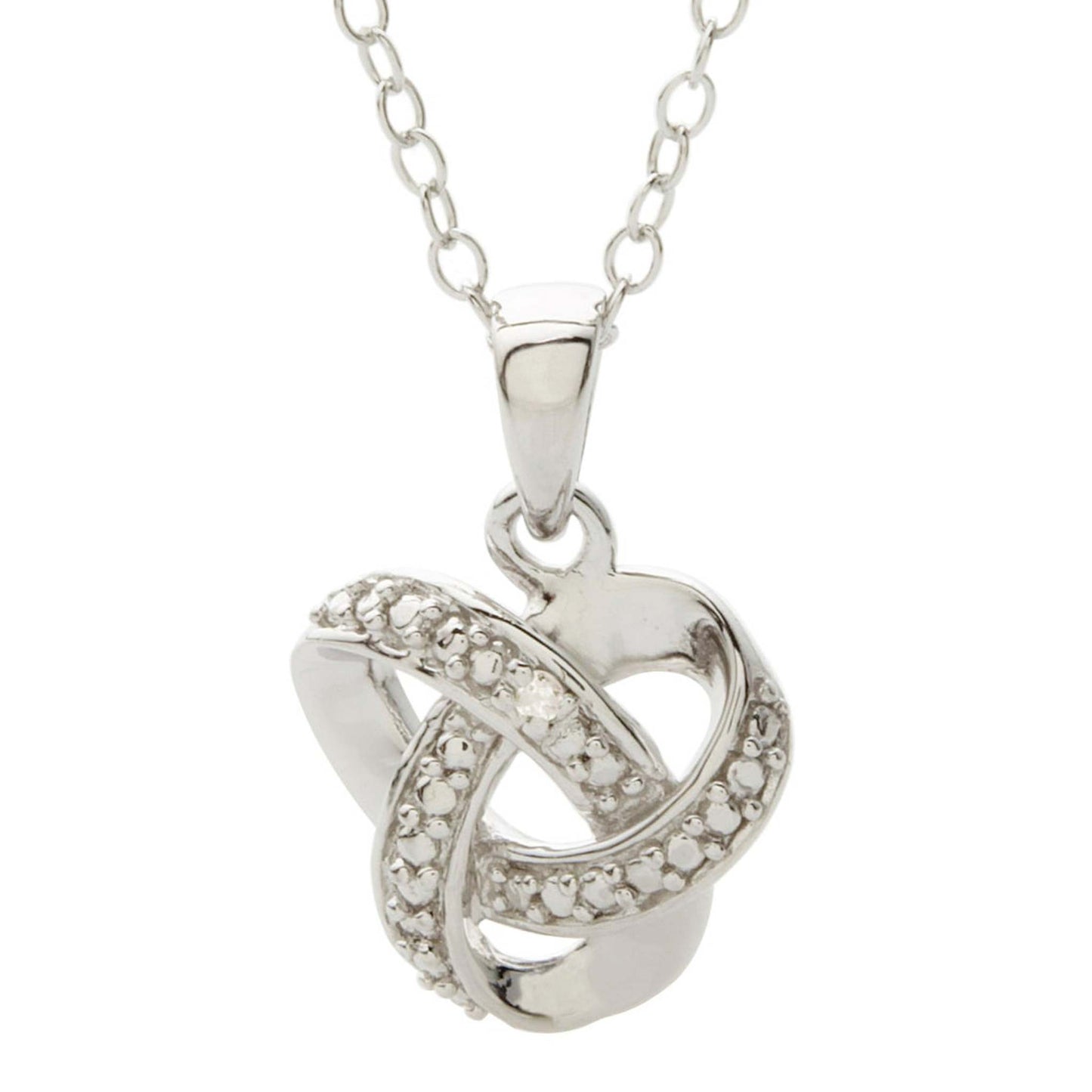 DIAMOND LOVE KNOT NECKLACE