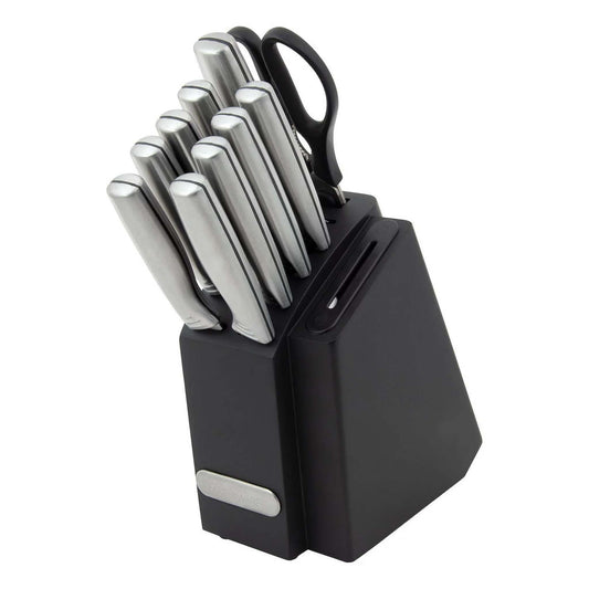 11PC EDGEKEEPER STAINLESS STEEL KNIFE BLOCK SET
