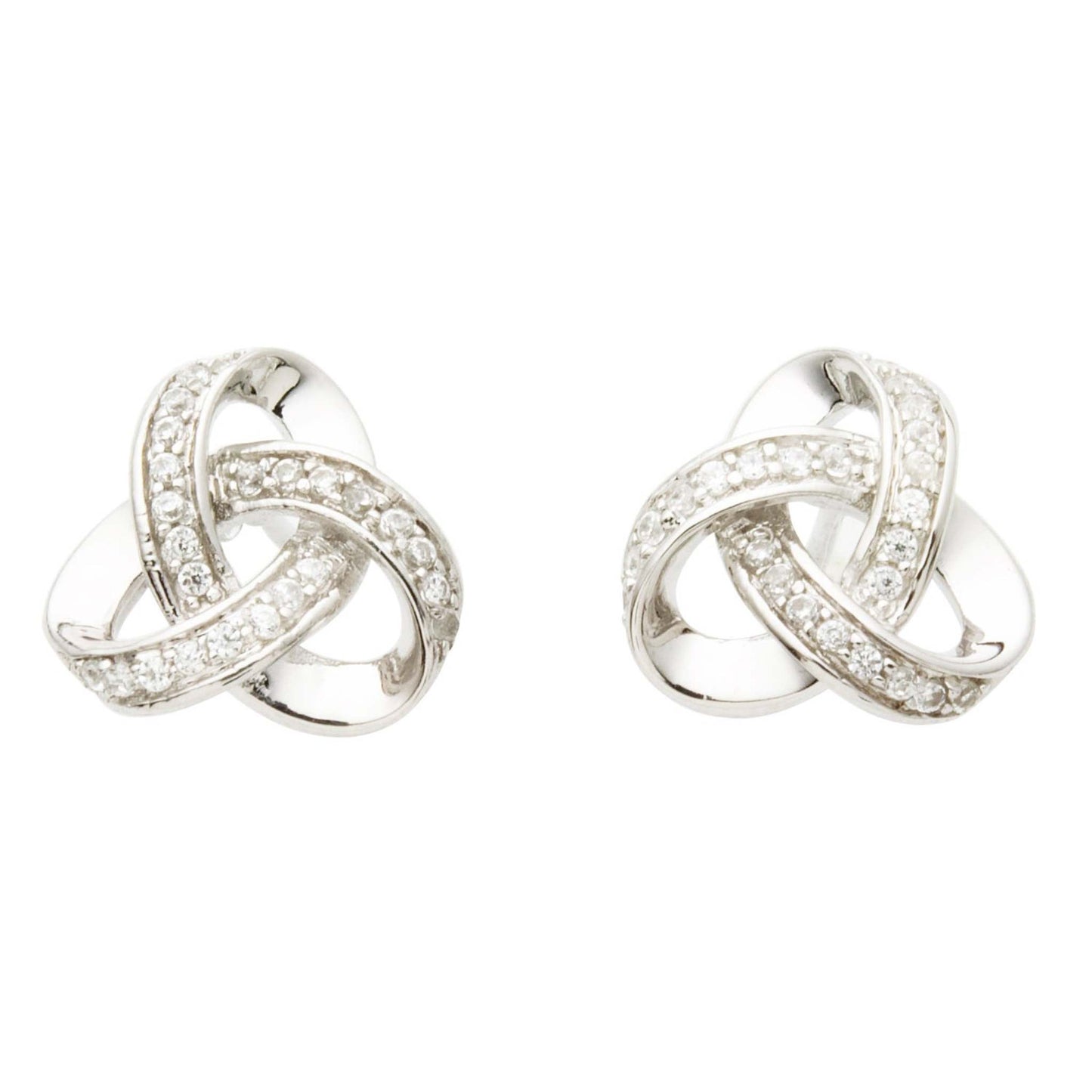 DIAMOND LOVE KNOT EARRINGS