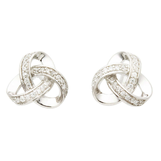 DIAMOND LOVE KNOT EARRINGS