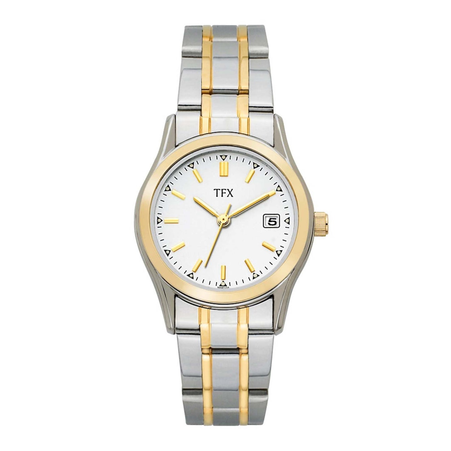 LADIES' TFX TWO-TONE STAINLESS STEEL WATCH